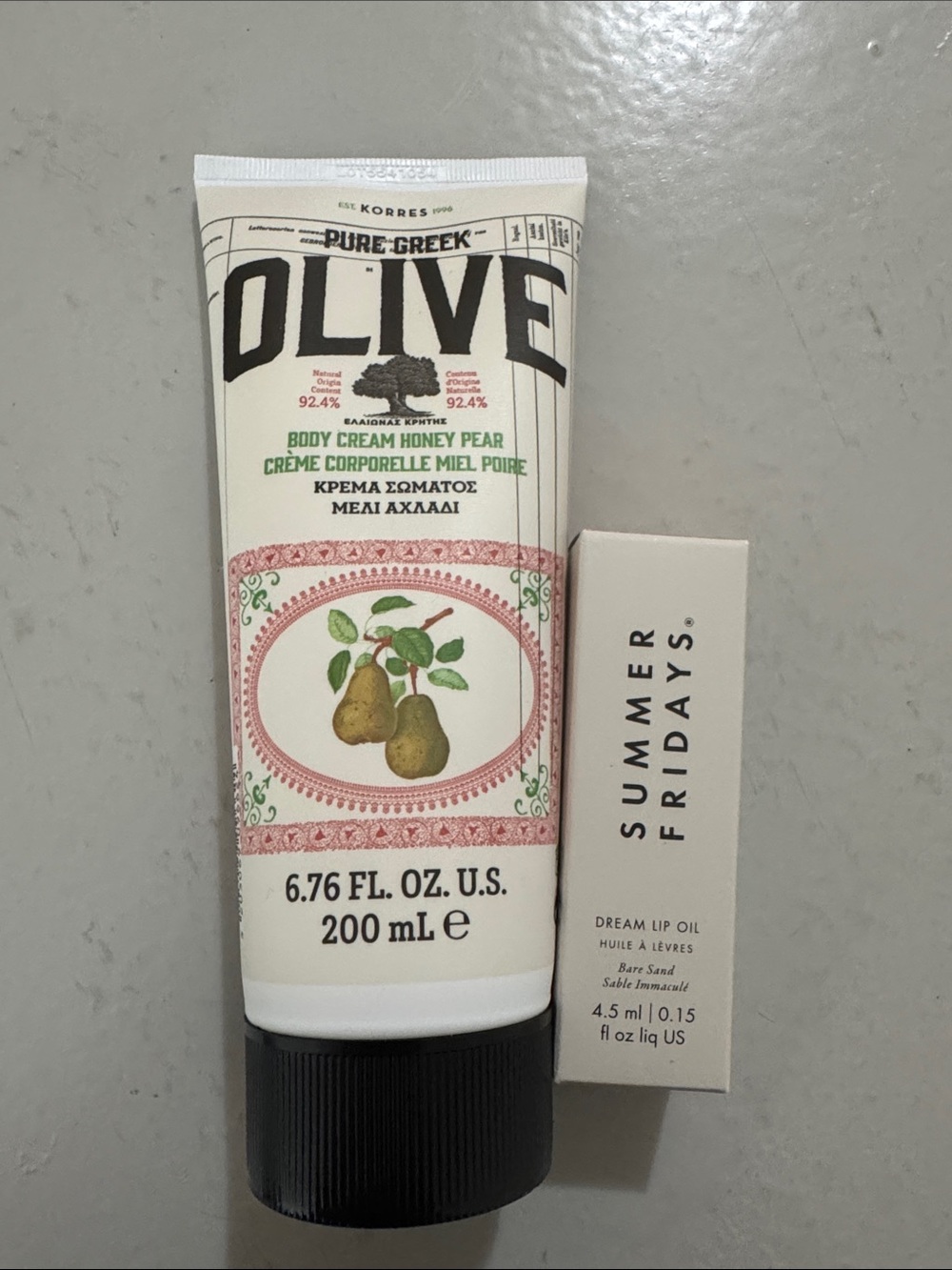 Brand New Korres Olive Body Lotion & Summer Fridays Dream Lip Oil